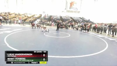 155 lbs Champ. Round 1 - Benny Feinberg, Honeoye Falls-Lima Wrestling Club vs Lukas Vanderwerken, Unattached