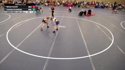 12U - 92 lbs Champ. Round 2 - Micah Sloan, White Bear Lake Wrestling vs Tucker Peterson, MN Elite Wrestling Club