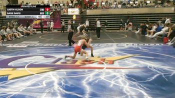 114 lbs Finals (8 Team) - Justin Olson, Staples-Motley, MN vs Sage Davis, Washington, IL
