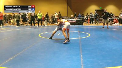 82 lbs Quarters - Dozier Young IV, Quest School Of Wrestling vs Calvin Thompson, Headhunters Wrestling Club