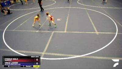 53 lbs Quarterfinal - Cygnus Walz, Minnesota vs Vince Larsen, MN Elite Wrestling Club