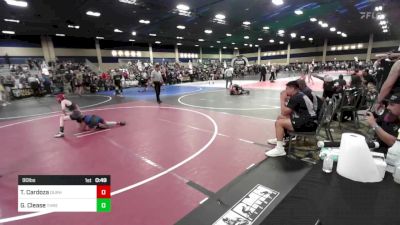 90 lbs Consi Of 16 #2 - Tiago Cardoza, Durham Elite vs Gage Clease, Threshold WC