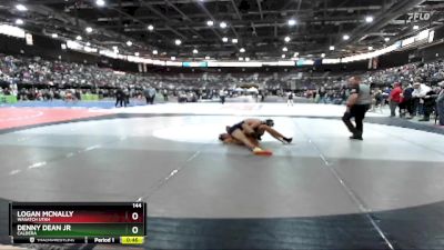 144 lbs Cons. Round 5 - Logan Mcnally, Wasatch Utah vs Denny Dean Jr, Caldera