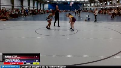 131 lbs Cons. Round 1 - Hannah Brown, Iowa Central Community College vs Shaina Hyre, Wisconsin Stevens Point