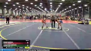 80 lbs Round 1 - Gage Bjerga, Midwest Maniacs vs Christian Brown, Team Michigan