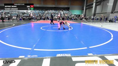 52 lbs Consi Of 8 #1 - Jeffrey Muniz, Red Star Wrestling Academy vs Oaken Lorance, Team Real Life