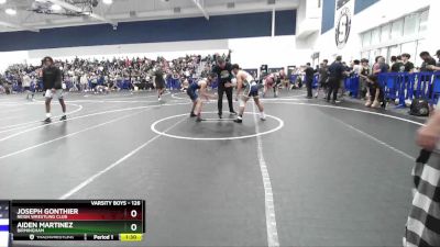 126 lbs Champ. Round 2 - Joseph Gonthier, Reign Wrestling Club vs Aiden Martinez, Birmingham