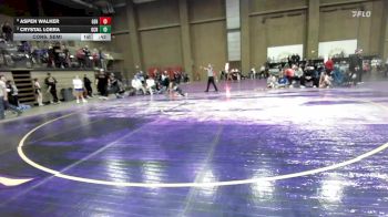 120 lbs Cons. Semi - Aspen Walker, Gardner Edgerton vs Crystal Loera, Garden City
