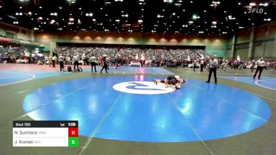 126 lbs Round Of 32 - Nehemiah Quintana, Grandview vs Jack Rustad, Casteel