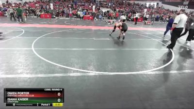 125 lbs Cons. Round 4 - Isaiah Kaiser, Stratford vs Owen Porter, Hartford Wrestling Club