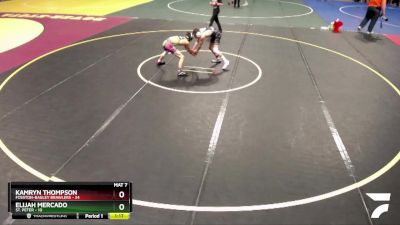 110 lbs Quarterfinal - Kamryn Thompson, Fosston-Bagley Brawlers vs Elijah Mercado, St. Peter