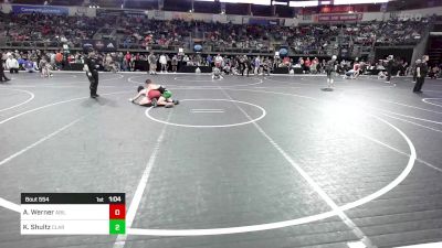 125 lbs Round Of 16 - Aidan Werner, Abilene Kids vs Kale Shultz, Claremore Wrestling Club