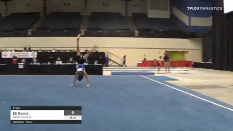 Eli Osuna - Floor, Williamsburg VA - 2021 USA Gymnastics Development Program National Championships