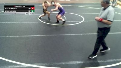 133 lbs Round 2 (6 Team) - Jett Schwartz, Fort Hays State vs Bray Skinner, Sioux Falls
