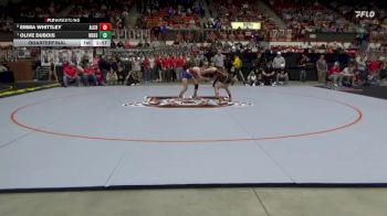 125 lbs Quarterfinal - Olive Dubois, Wellsville Hs vs Emma Whittley, Altamont-Labette County Hs