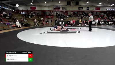 141 lbs Cons. Round 4 - Nate Keim, Central Oklahoma vs Ray Rioux, Indianapolis