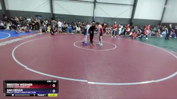 132 lbs Cons. Round 3 - Brexten Weidner, Ilwaco Youth Wrestling vs Sam DeHan, Reality Sports Wrestling Club