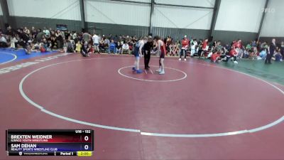 132 lbs Cons. Round 3 - Brexten Weidner, Ilwaco Youth Wrestling vs Sam DeHan, Reality Sports Wrestling Club