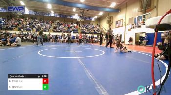 46-48 lbs Quarterfinal - Amelia Tyler, Black Fox Wrestling Club vs Kaizley Herx, Warner Eagles Youth Wrestling