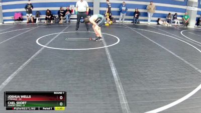 120 lbs Round 1 (8 Team) - Joshua Wells, CTWHALE vs Cael Short, Junior Terps