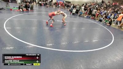 96 lbs Champ. Round 3 - Hunter Houle, Pursuit Wrestling Minnesota vs Kyson Sundberg, South Dakota