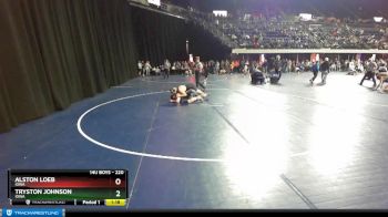 220 lbs Round 1 - Alston Loeb, Iowa vs Tryston Johnson, Iowa