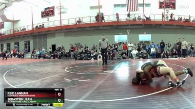 126 lbs Cons. Round 3 - Sebastien Jean, Warren Wrestling Academy vs Reid Lanman, Edgewood Wrestling Club