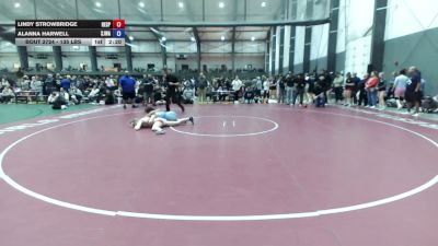 135 lbs Cons. Sub-quarters - Lindy Strowbridge, Reality Sports vs Alanna Harwell, San Joaquin Wrestling Association