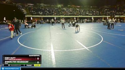 71 lbs Quarterfinal - Zoey Hutt, Moen Wrestling Academy vs Emberlynn Neuendorf, Iowa