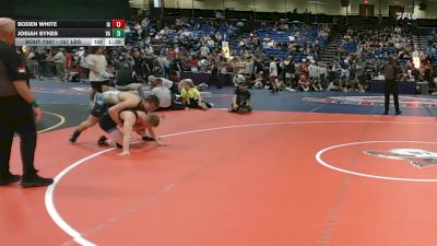 157 lbs Round Of 64 - Boden White, IA vs Josiah Sykes, VA