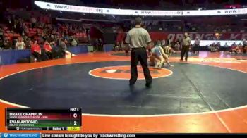 1 lbs Cons. Round 1 - Evan Antonio, Colfax (Ridgeview) vs Drake Champlin, Wood River (East Alton - Wr)