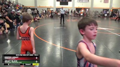 PW-4 lbs Round 1 - Keeper Arnot, Hammerin Hawks vs Grady Black, Tomahawk Wrestling Club