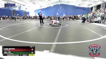 58 lbs Semifinal - Luke Brown, Open Mats vs Ren Tse, Greater Heights