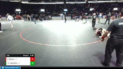 145 lbs Semifinal - Kayla Reddick, Lincoln (Tacoma) (Girls) vs Islah Alcala, Toppenish (Girls)