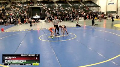 85 lbs Semifinal - Max Brown, Bear Cave vs Dayne Schoenberger, Next Level Training Academy