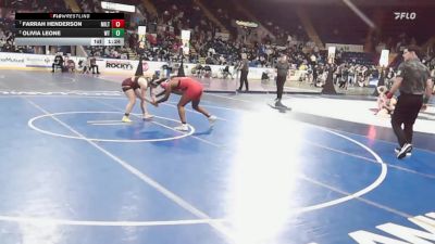 145 lbs Quarterfinal - Farrah Henderson, Milton vs Olivia Leone, Whittier