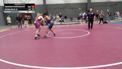 Junior GR - 113-120 Quarters - Hezekiah Worthington, Newberg High School Wrestling vs Irving Bicoy III, Hawaii Wrestling Academy