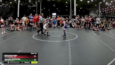 52 lbs Round 7 (8 Team) - Grayson Bish, The Compound vs Damian Espinosa, Grit Mat Club