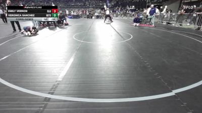 50 lbs Consolation - Emily Vernon, Blairstown Wrestling Club vs Veronica Sanchez, Notorious Wrestling