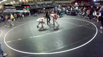 150 lbs Champ. Round 2 - Lorenzo Lewis, Millard South Wrestling Club vs Cinch Forbes, Plainview