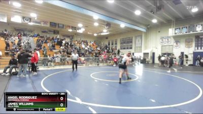 285 lbs Cons. Round 6 - Angel Rodriguez, Centennial/Corona vs James Williams, Villa Park