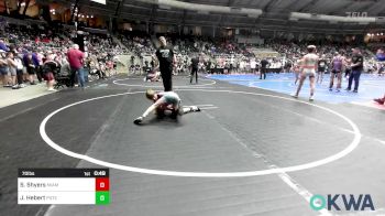 70 lbs Consi Of 16 #2 - Sam Shyers, Miami Takedown Club vs Jace Hebert, Poteau Youth Wrestling Academy