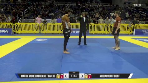 Nikolai Vicent Gionti vs Martin Andres Montalvo Tinajero 2025 Pan IBJJF Jiu-Jitsu No-Gi Championship