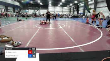 39 kg Rr Rnd 3 - Brooklyn Henry, Ranger Pride Wrestling vs Presley Sandobal, WOW