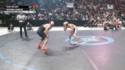 4A 138 lbs 1st Place Match - Matthew Longdon, St. Pius X vs Gage Sellers, Miyamura
