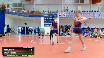 144 lbs Champ Round 1 (16 Team) - Wyatt Hoppes, Yorktown vs Sean Windell, Heritage Hills