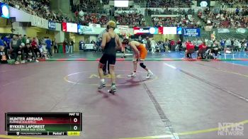 AA - 120 lbs Champ. Round 1 - Hunter Arriaga, Flathead (Kalispell) vs Rykken LaForest, Billings Senior High School