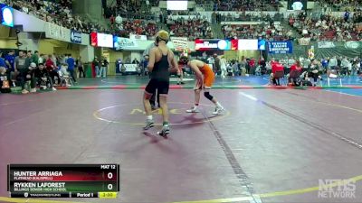 AA - 120 lbs Champ. Round 1 - Hunter Arriaga, Flathead (Kalispell) vs Rykken LaForest, Billings Senior High School