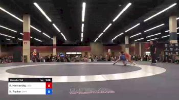 57 kg Round Of 64 - Katelynn Hernandez, Legends Of Gold Las Vegas vs Neelie Parker, Spartan Mat Club