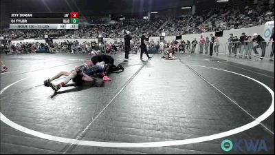73 lbs Consi Of 16 #2 - Jett Duran, Jay Wrestling Club vs Cj Tyler, Black Fox Wrestling